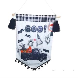 Halloween Beaded/Sequin Wall Hanging Flag New